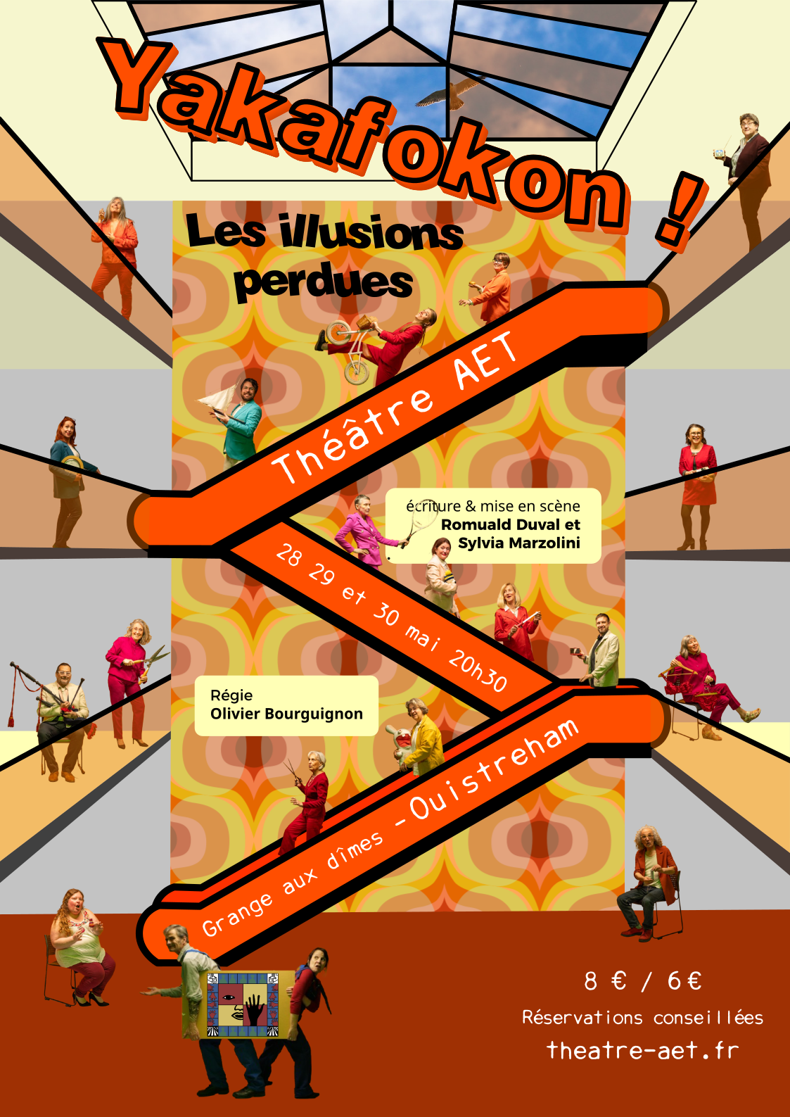 Affiche de la pièce 2026 de l'AET :