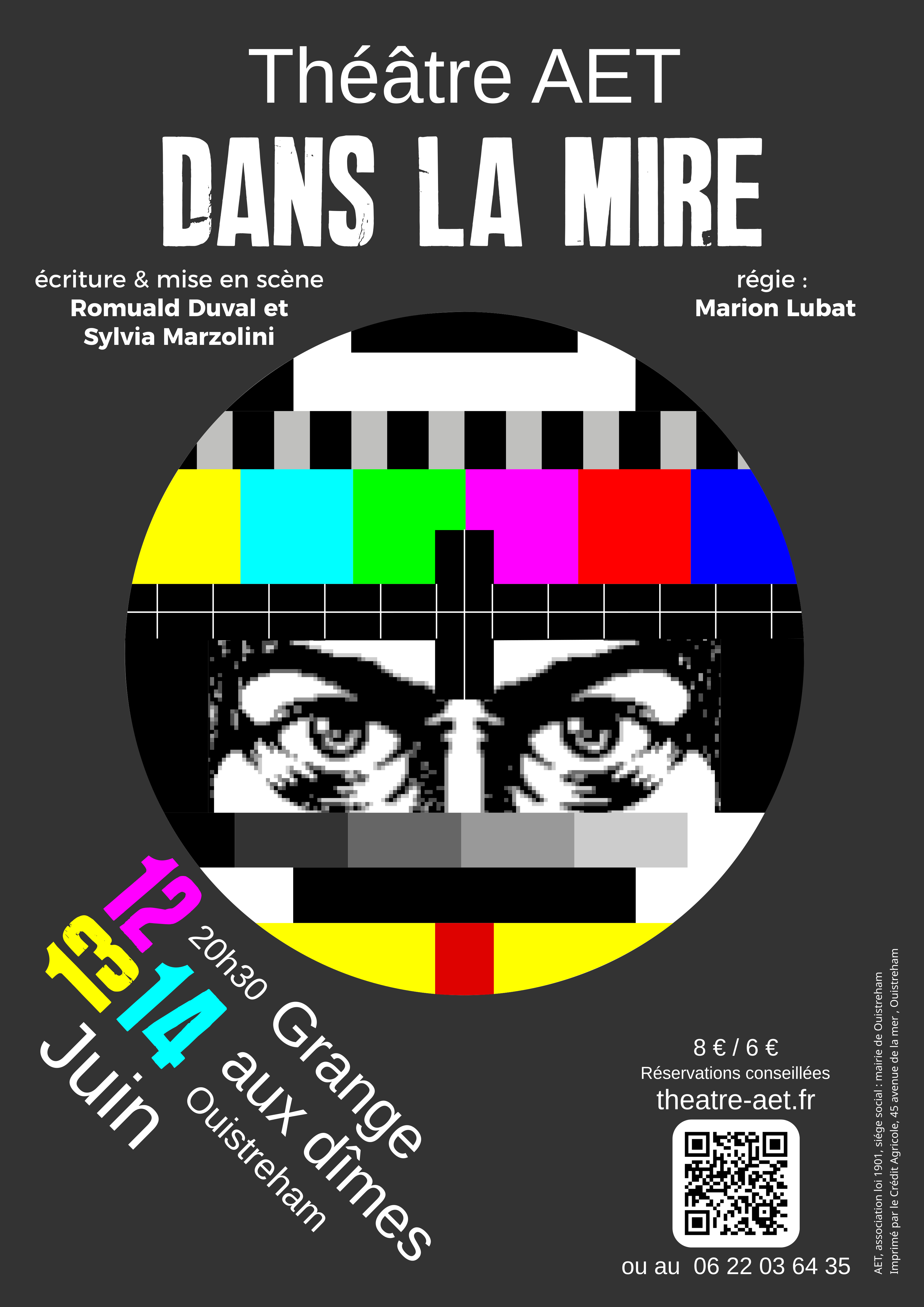 Affiche du spectacle dans la mire